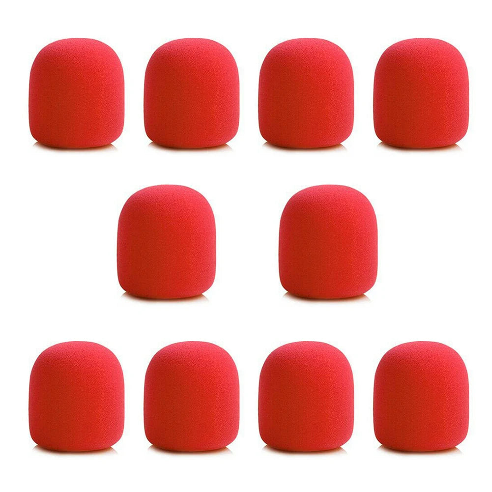10Pcs Microphone Foam Cover Handheld Stage Microphone Windscreen Sponge Foam Mic Cover Karaoke DJ Sales Microphone CAP