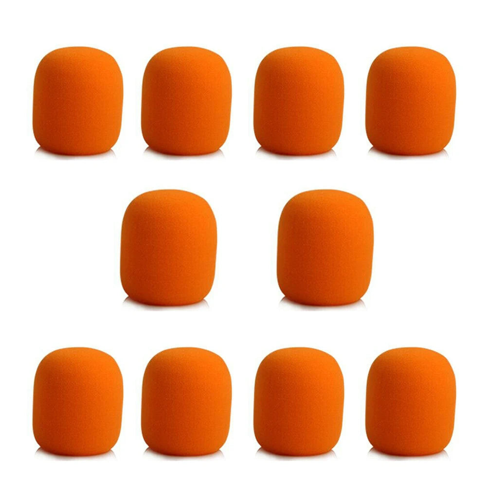 10Pcs Microphone Foam Cover Handheld Stage Microphone Windscreen Sponge Foam Mic Cover Karaoke DJ Sales Microphone CAP