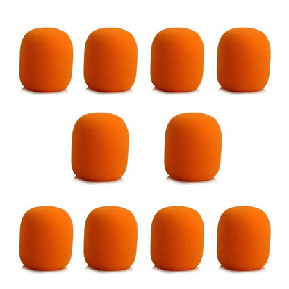 10Pcs Microphone Foam Cover Handheld Stage Microphone Windscreen Sponge Foam Mic Cover Karaoke DJ Sales Microphone CAP