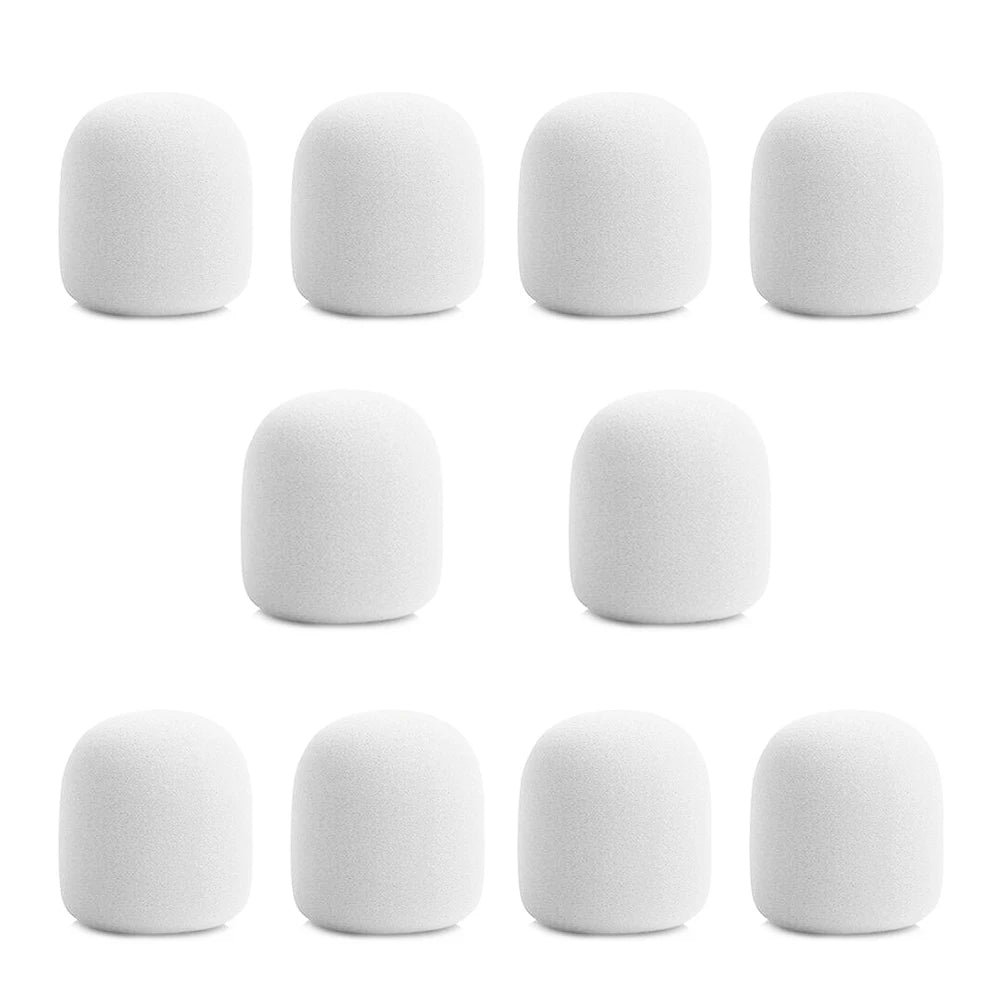 10Pcs Microphone Foam Cover Handheld Stage Microphone Windscreen Sponge Foam Mic Cover Karaoke DJ Sales Microphone CAP
