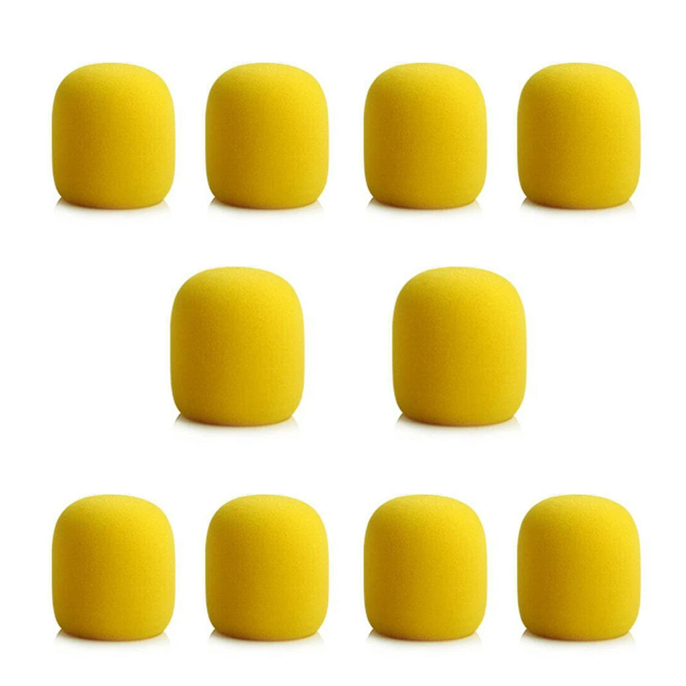 10Pcs Microphone Foam Cover Handheld Stage Microphone Windscreen Sponge Foam Mic Cover Karaoke DJ Sales Microphone CAP