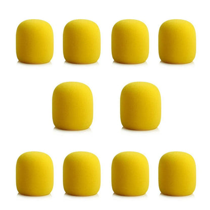 10Pcs Microphone Foam Cover Handheld Stage Microphone Windscreen Sponge Foam Mic Cover Karaoke DJ Sales Microphone CAP