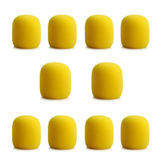 10Pcs Microphone Foam Cover Handheld Stage Microphone Windscreen Sponge Foam Mic Cover Karaoke DJ Sales Microphone CAP
