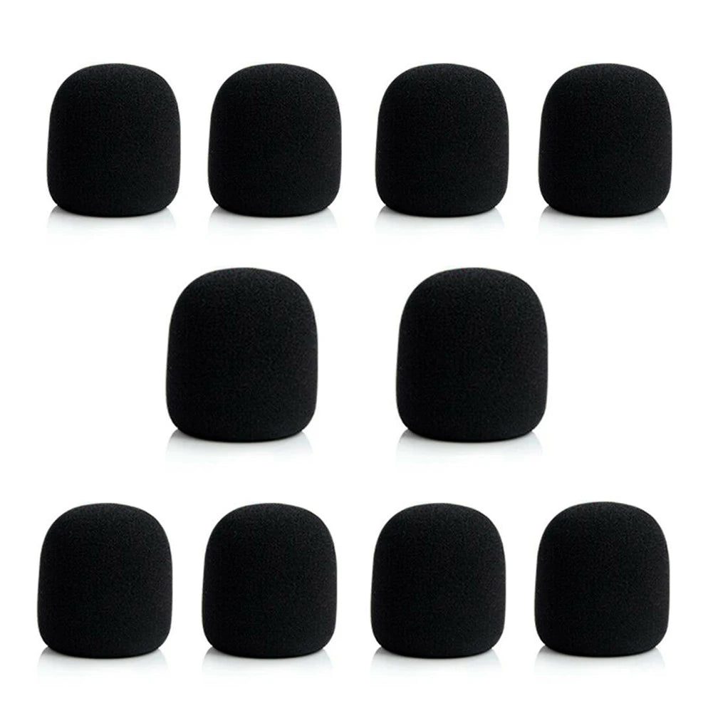 10Pcs Microphone Foam Cover Handheld Stage Microphone Windscreen Sponge Foam Mic Cover Karaoke DJ Sales Microphone CAP