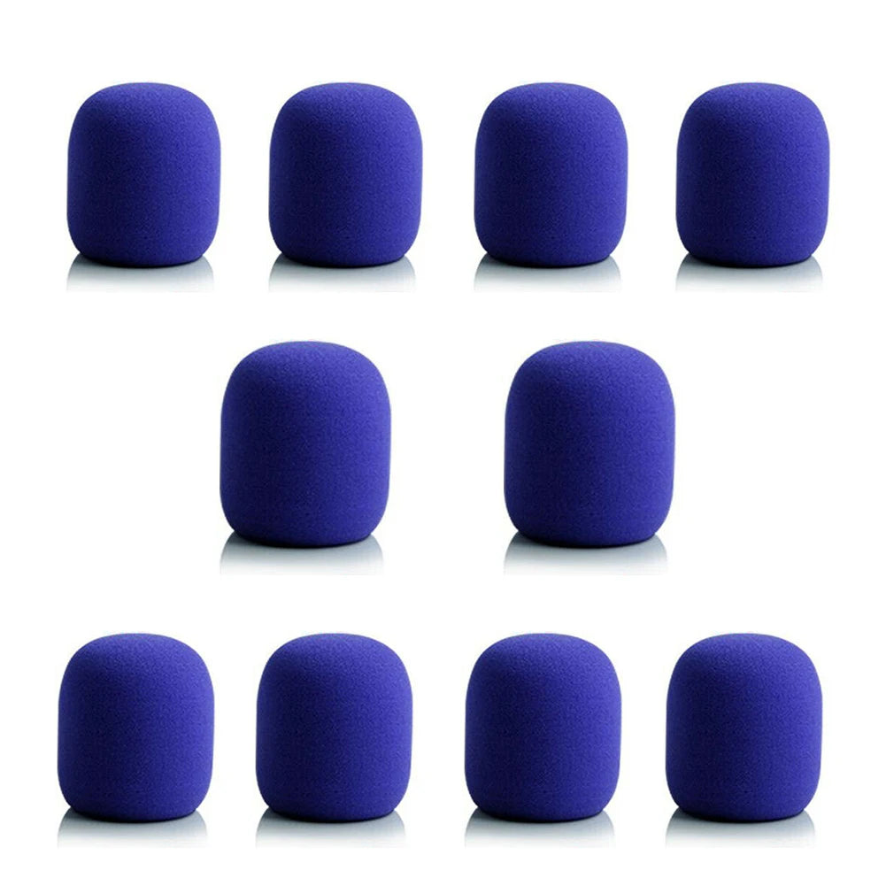 10Pcs Microphone Foam Cover Handheld Stage Microphone Windscreen Sponge Foam Mic Cover Karaoke DJ Sales Microphone CAP